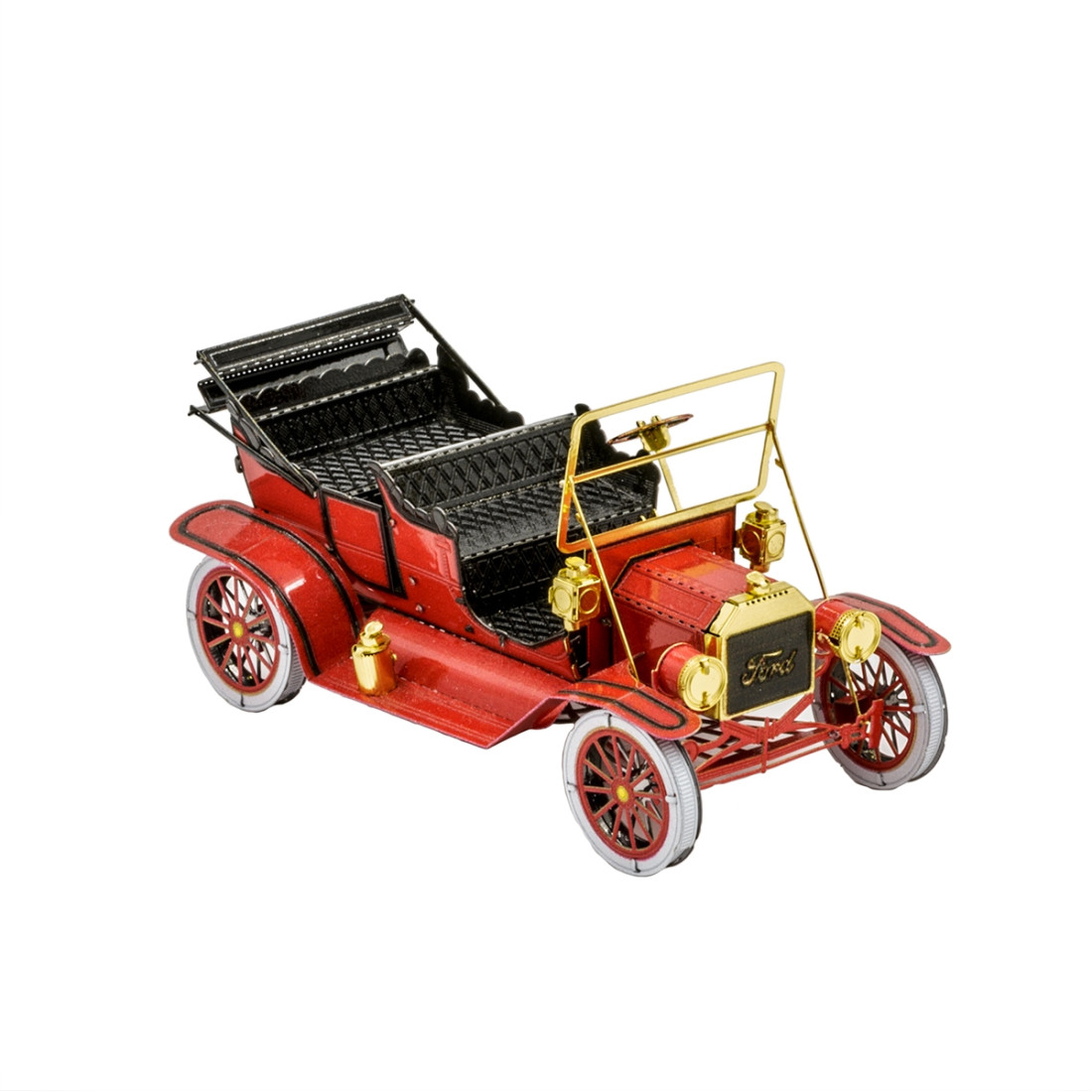 Rompecabezas Metálico 3d 1908 Ford modelo T Rojo