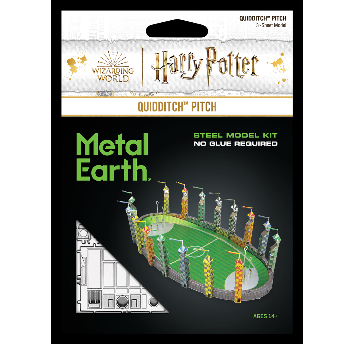 Modelo de Metal 3d Quidditch Pitch Harry Potter