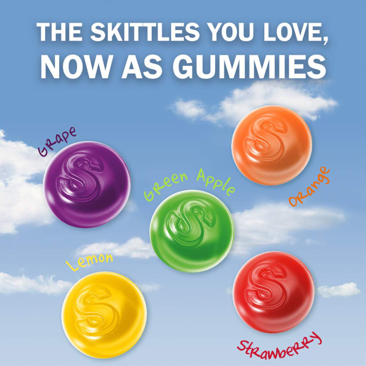 Skittles Gummies Gomitas Diferentes Sabores 280g
