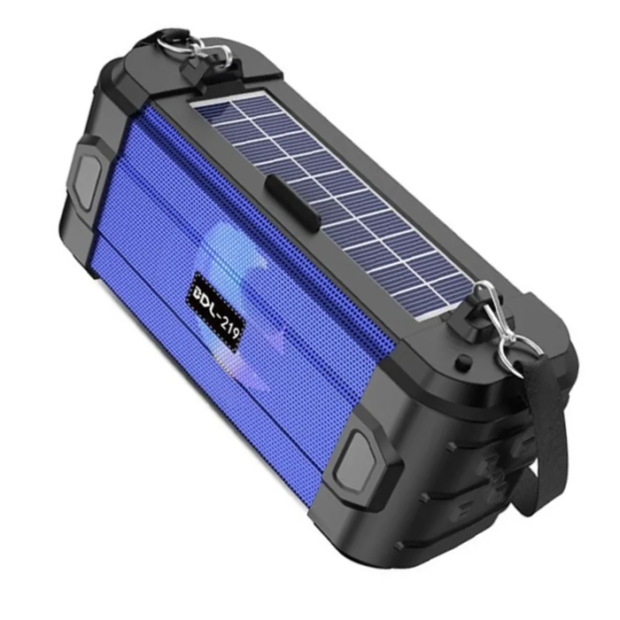 Bocina Bluetooth Rectangular con Panel Solar