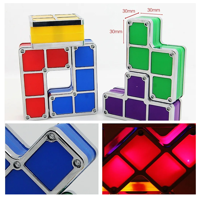 Tetris Led Lámpara de Bloques de Construcción