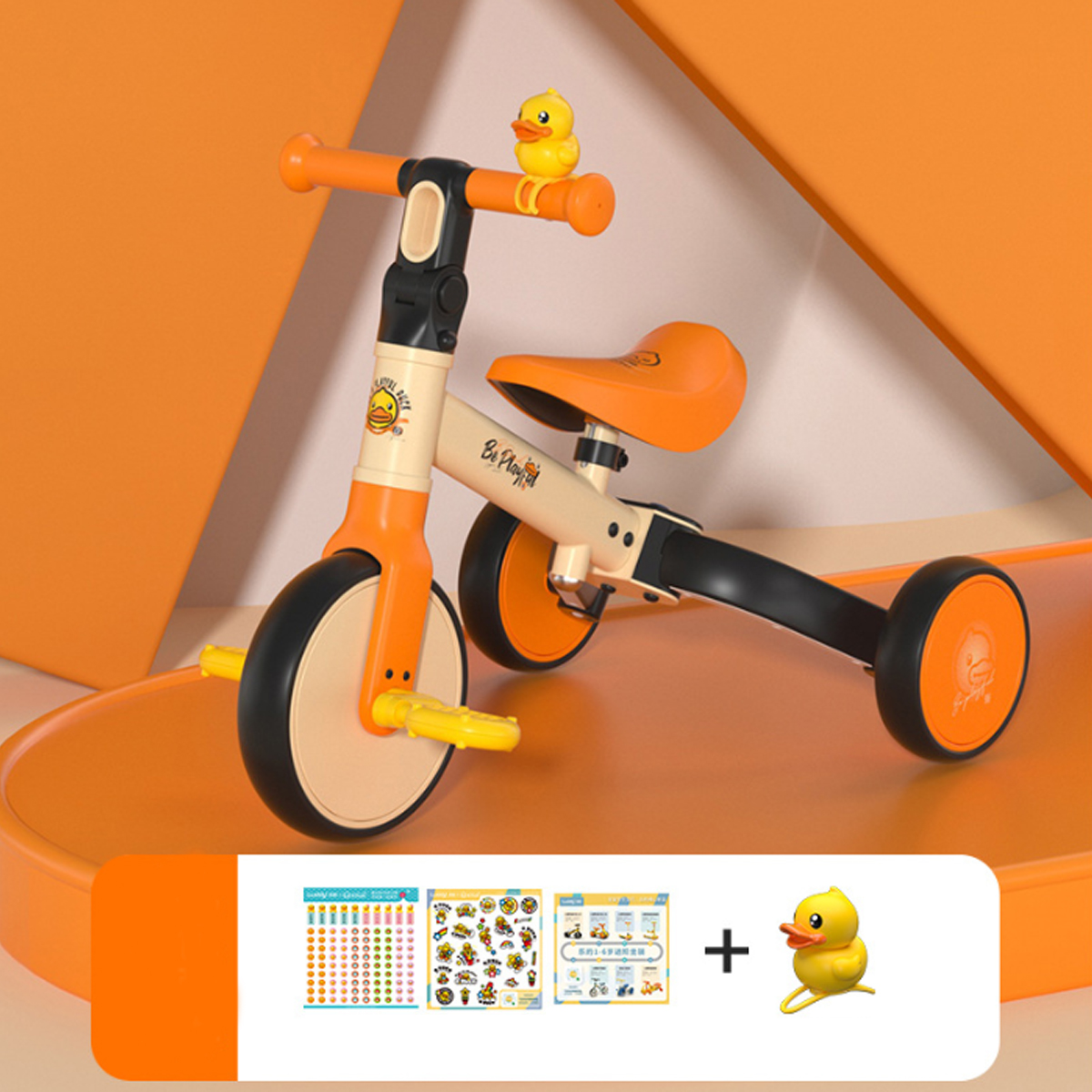 Triciclo Infantil Entrenador Color Naranja