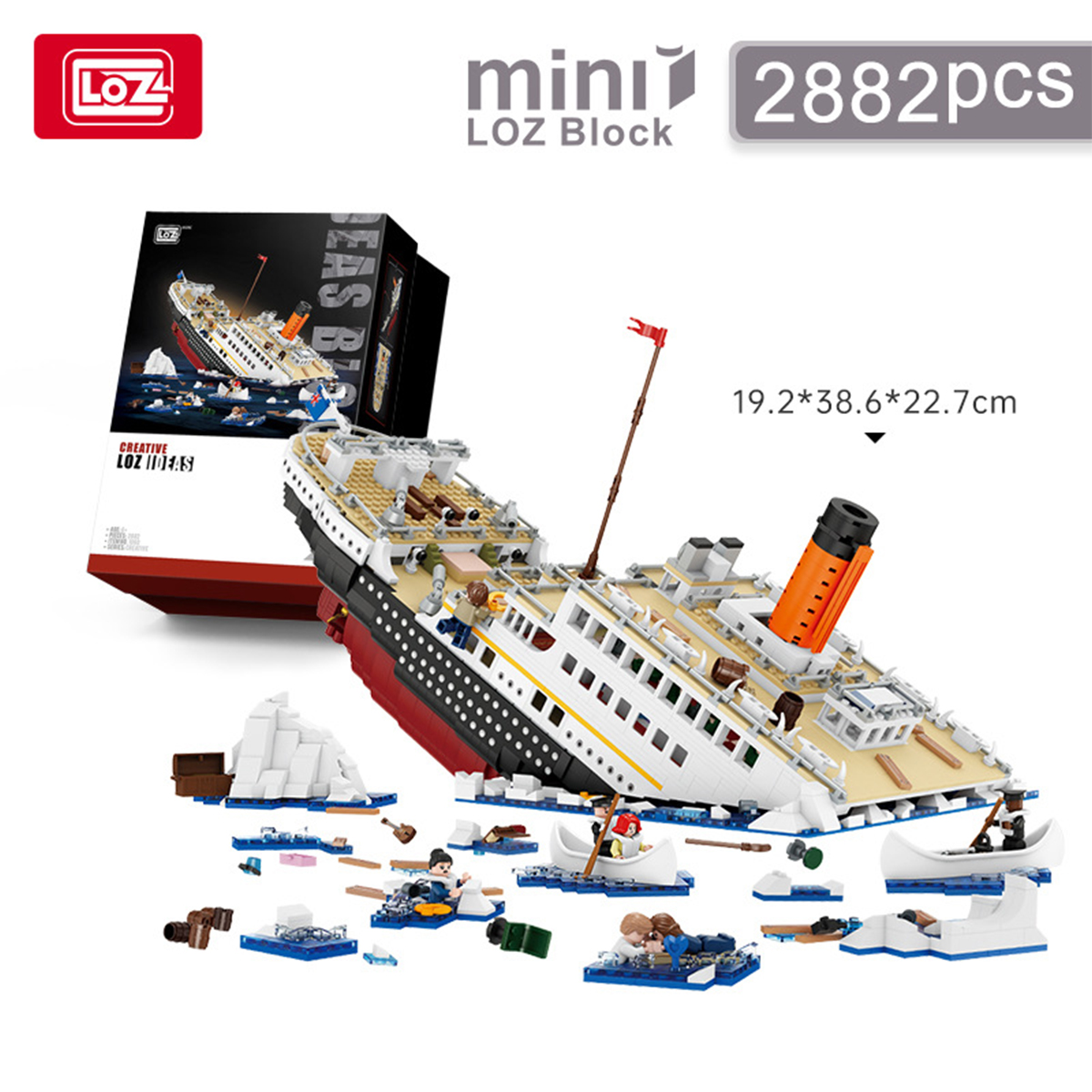 Mini Bloques Construcción Crucero Titanic Hundido