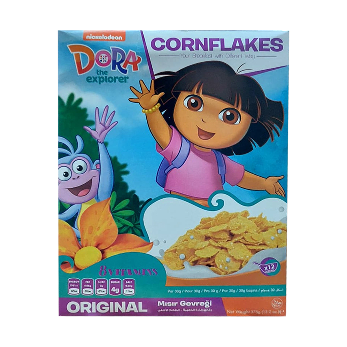 Cereal Corn Flakes 8 Vitaminas 375 g Dora