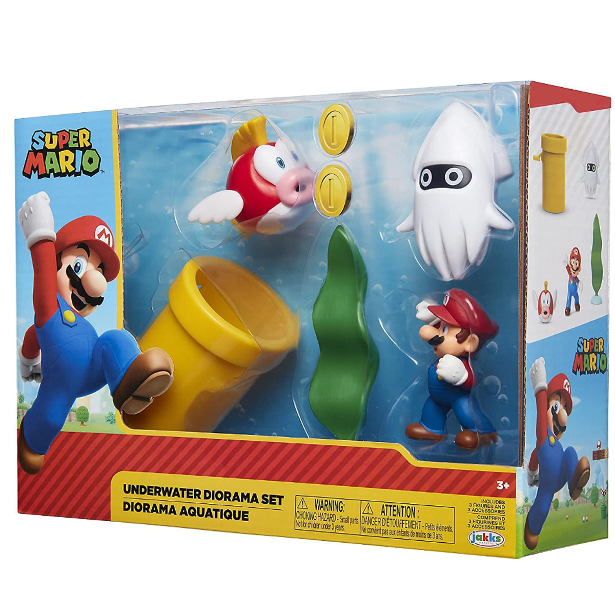 Juguetes Super Mario Set Diorama Submarino