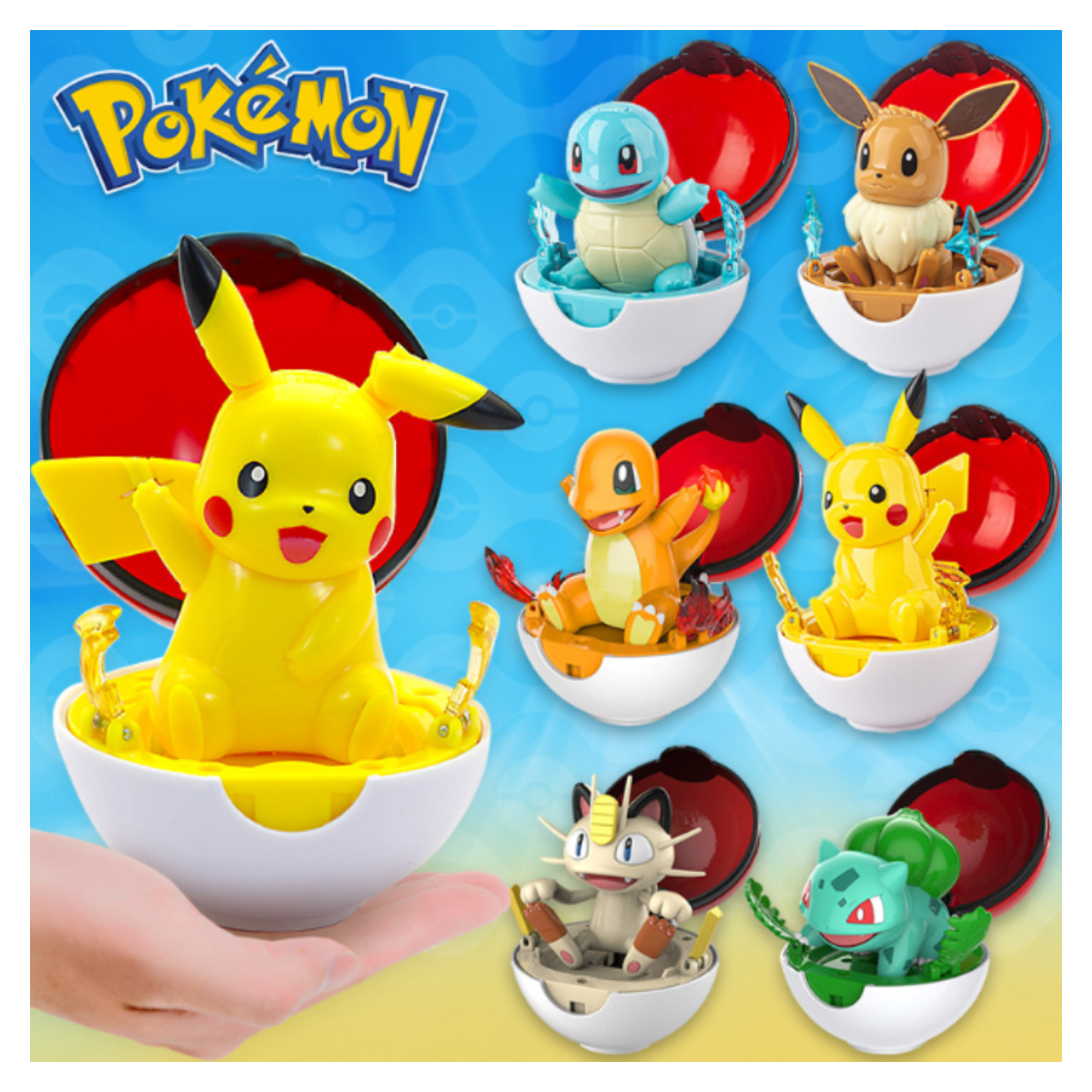 Pokebola Figura de Acción Coleccionable Pikachu