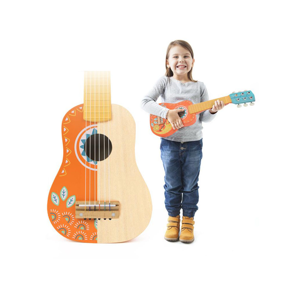 Guitarra Camaleón de Madera para Niños