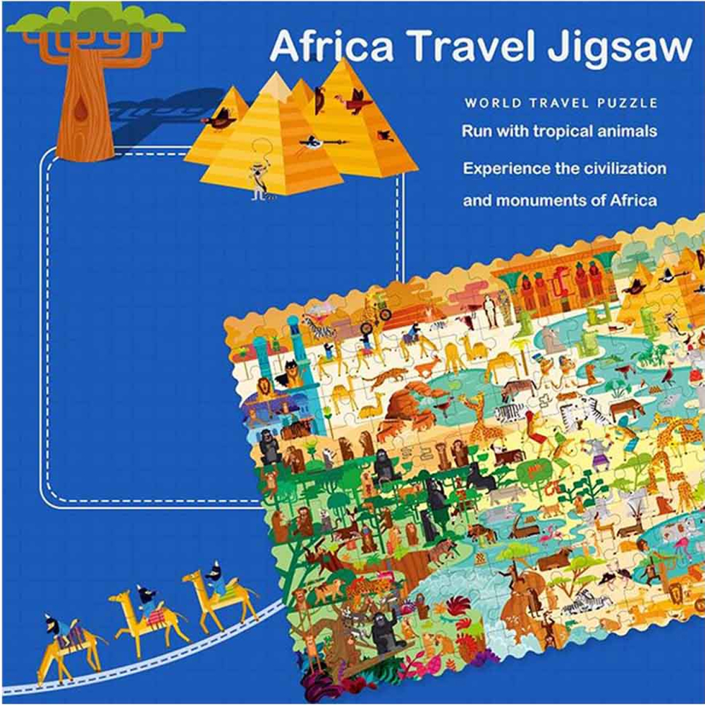 Rompecabezas Viaje Alrededor del Mundo Africa