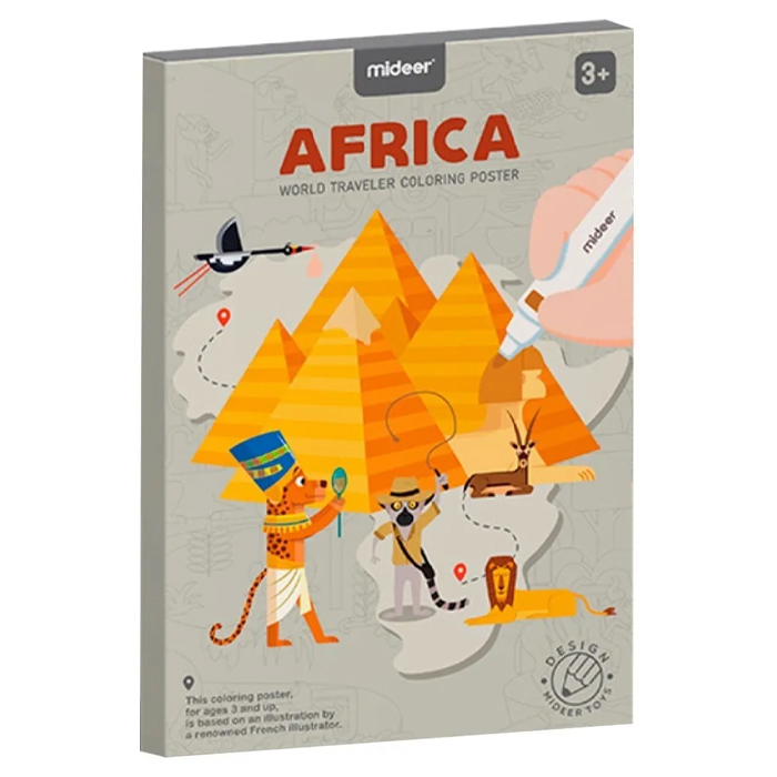Poster para Colorear Africa