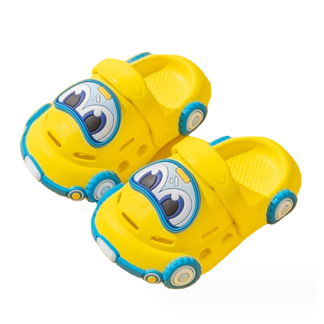 Sandalias para niño Diseño Coche Amarillo Talla 17 Mx