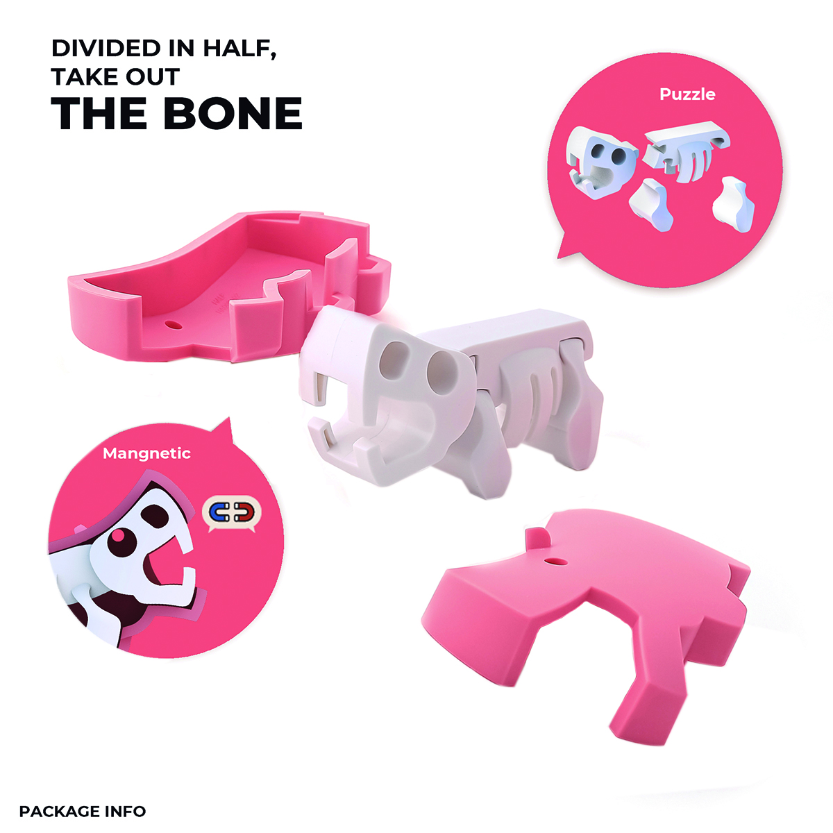 Rompecabezas Magnético 3D Hipopótamo Half Toys