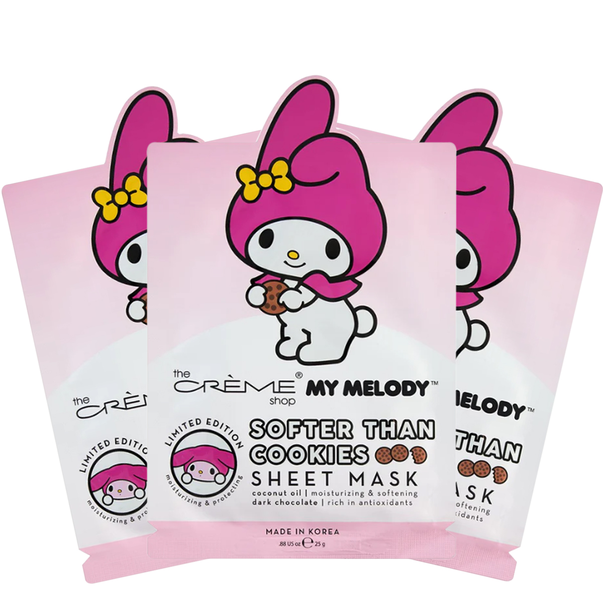 Kit de 3 Mascarillas My Melody Softer Than Cookies