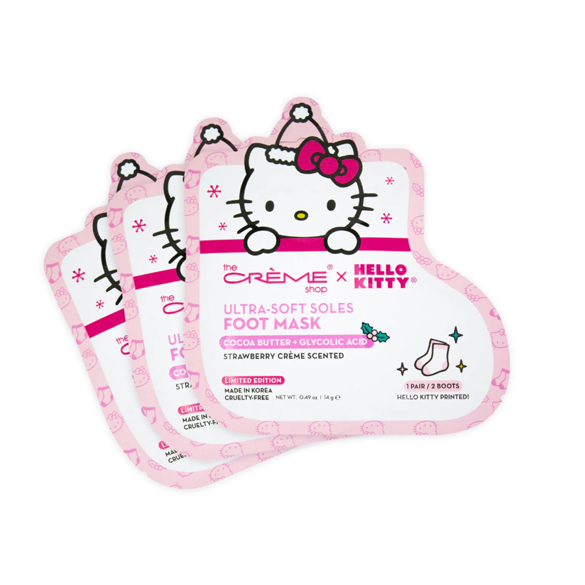 Mascarilla para Pies de Suela Ultra Suave Hello Kitty