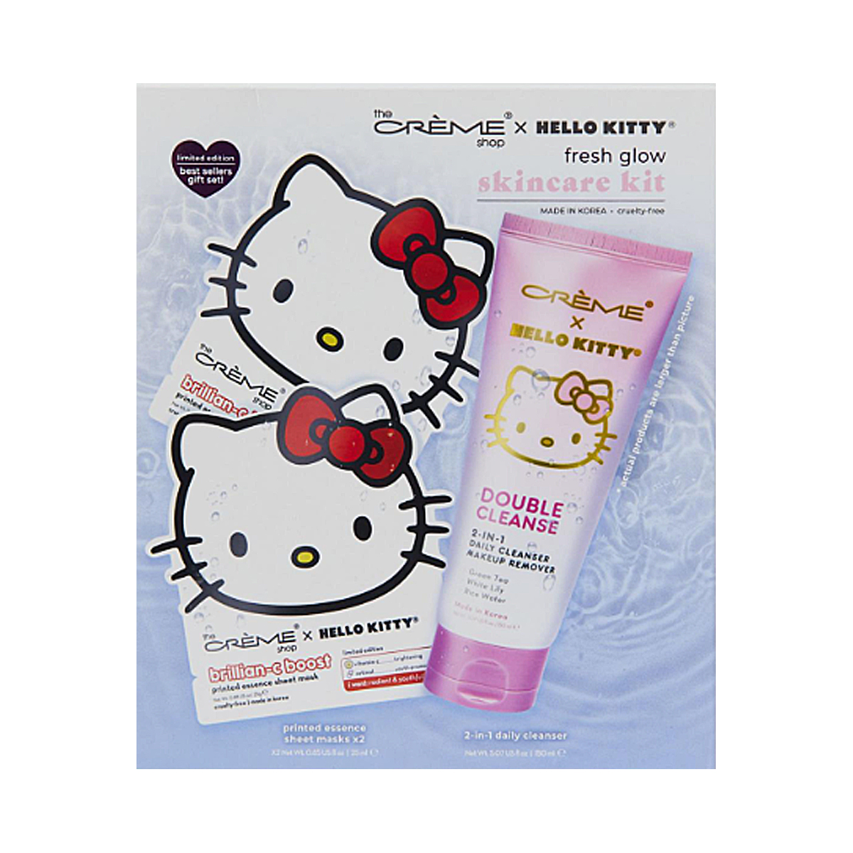 Kit de Cuidado de la Piel Fresh Glow Hello Kitty